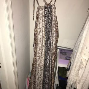 Boho print maxi dress